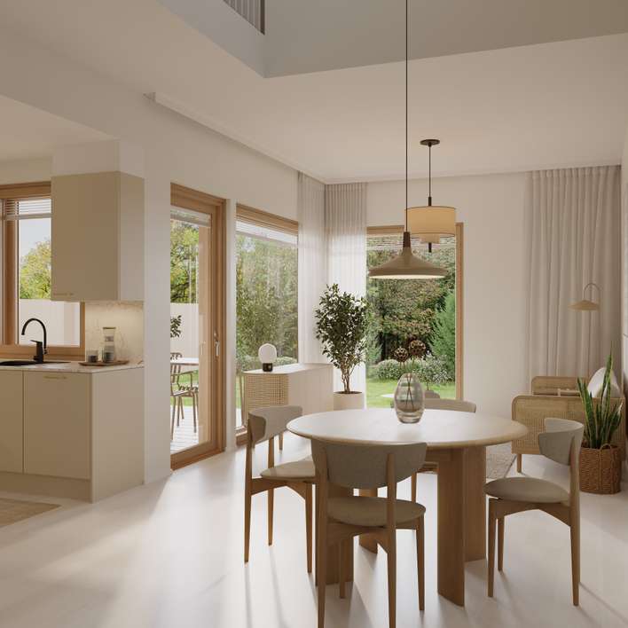 Huvila, 4mh+oh/rt+kt+kph/khh+s+erill.wc+var., 97 m², Olarinluoma - Näkymä 3