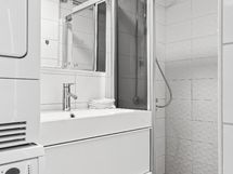 Pesuhuone, jossa pesukoneliitäntä