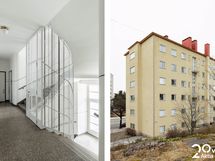 Kaunis porraskäytävä
