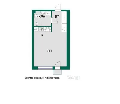 Kerrostalo, 1h, k, wc, terassi, 29 m², Mellunkylä - Vue 3