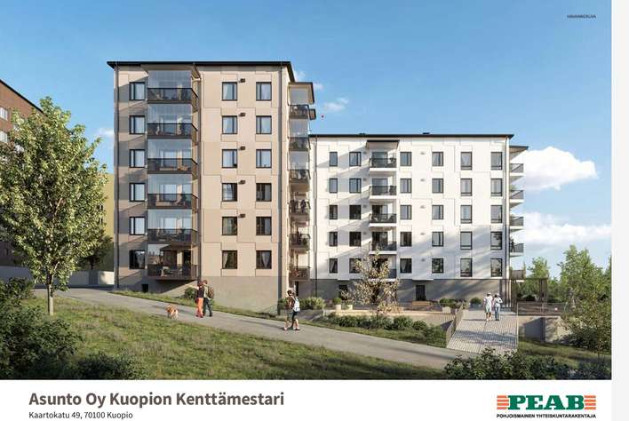 Kerrostalo, 1h + k + parveke/terassi, 26 m², Kuopionlahti, Kuopio