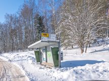 Bussipysäkille on kävellen lyhyt matka, noin 250m.