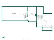 Parvet mitolla, parvien korkeudet n. 1,35/1,44m