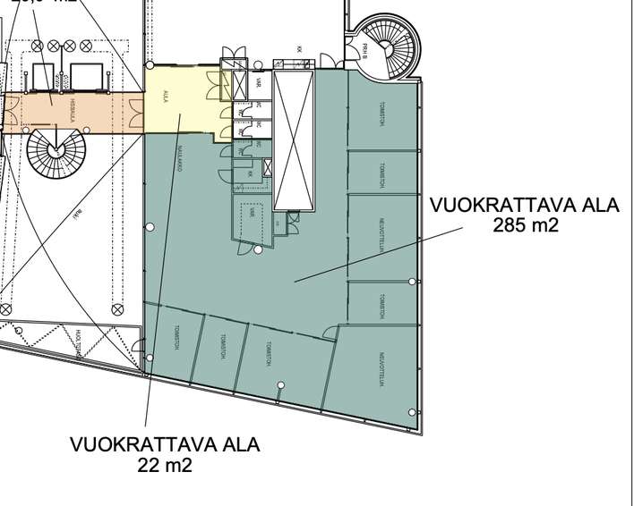 Liiketila, 285 m², Ruoholahti - Näkymä 3