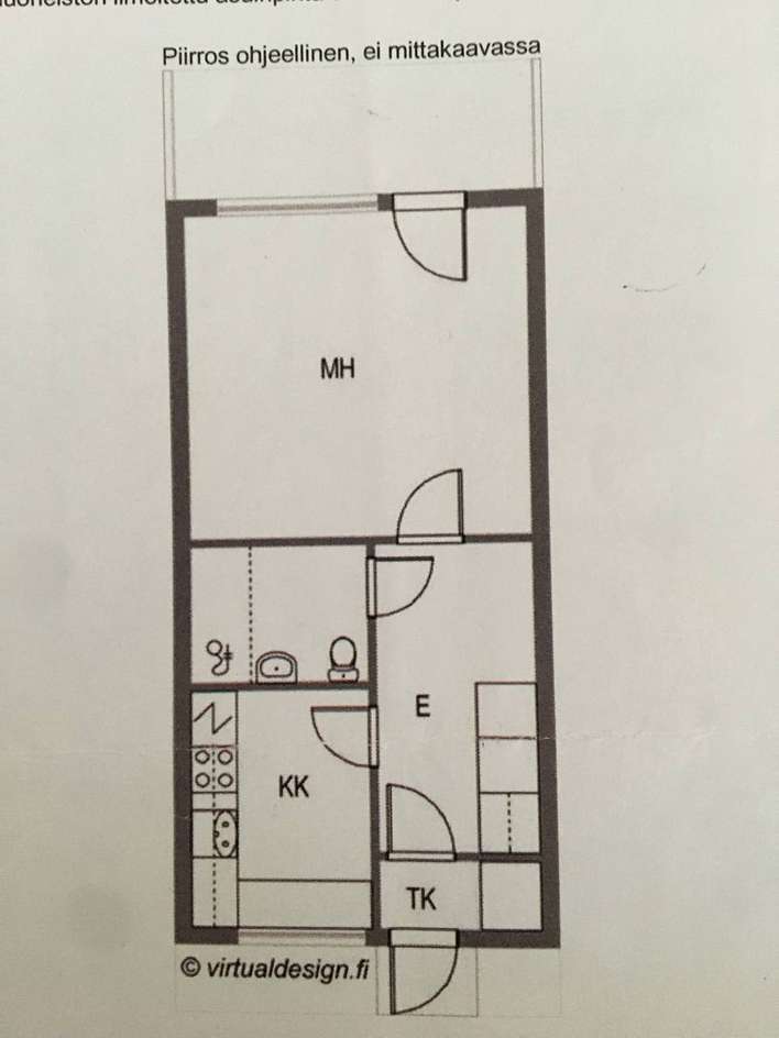 Rivitalo, 1h + kk, 32 m², Pertunmaa – pohled 2