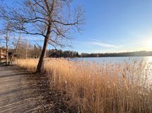 Lammaslammen ympäristö kutsuu ulkoilemaan kesät talvet.