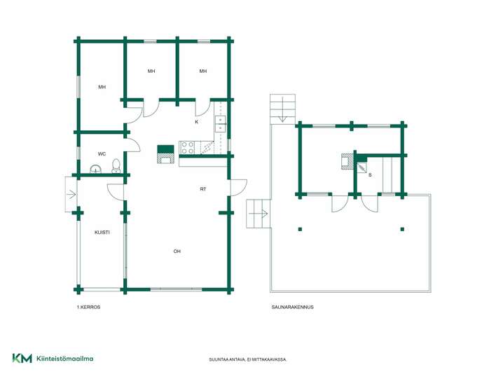 Loma-asunto, Oh, 3 mh, erill. wc-tila, ter, 75,4 m², Honnila - Näkymä 2