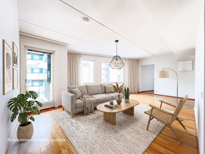 Kerrostalo, 2h+avok+kph+lasitettu parveke, 52 m², Pitäjänmäki, Helsinki