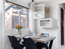 Keittiössä paikka ruokailuryhmälle