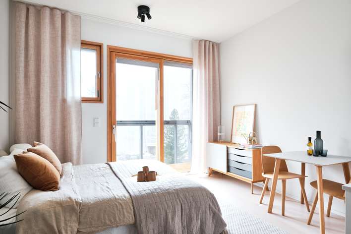 Kerrostalo, 1h+kt+lasitettu parveke, 23 m², Töölö - Näkymä 4