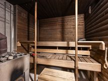 Sauna, puilla lämpiävä kiuas