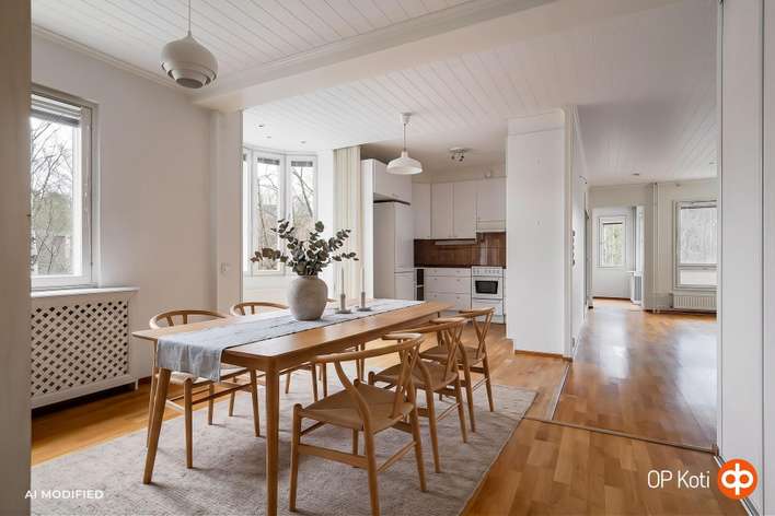Kerrostalo, 2 h, k, kph, s/vh, erill.wc, las.parv. (Yj. 4h+k+s), 81,5 m², Leppävaara, Espoo