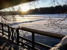 Rantasaunan terassi ja avanto 