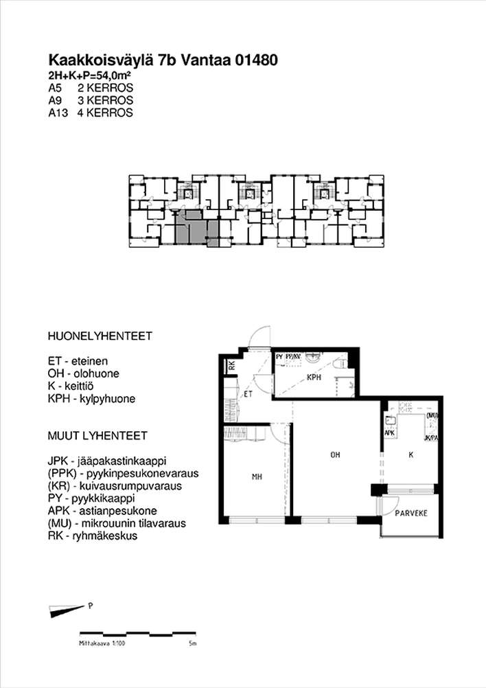 Kerrostalo, 2H+K, 54 m², Mikkola - Näkymä 2