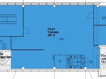 261 m² toimisto