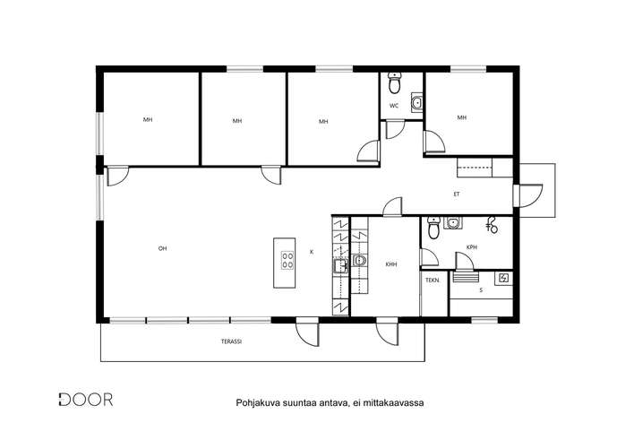 Omakotitalo, 5h+k+kph+s+khh+wc+ak, 134 m², Gerby - Näkymä 2