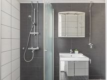 Kylpyhuone on remontoitu linjasaneerauksen yhteydessä v. 2015.