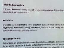 Taloyhtiössä on myös kerhotila