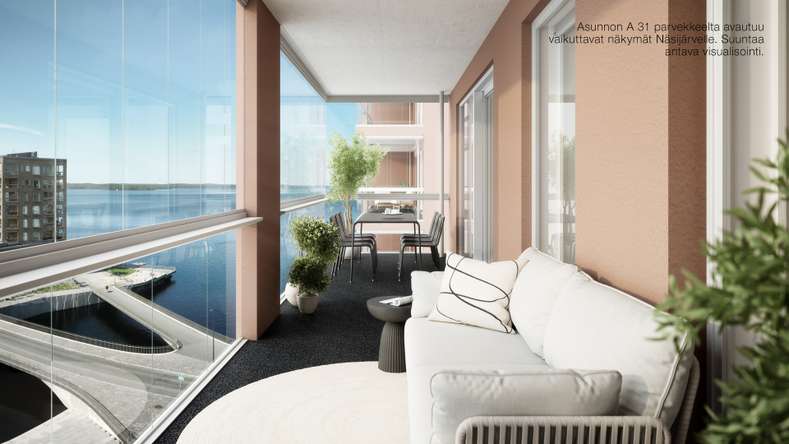 Kerrostalo, 3h+kt+s, 78 m², Ranta-Tampella, Tampere