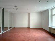 Tilavaan huoneeseen saa hyvin sisustettua olohuoneen sekä makuutilan toiminnot.