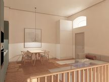 Olohuone/keittiö - Vardagsrum/kök