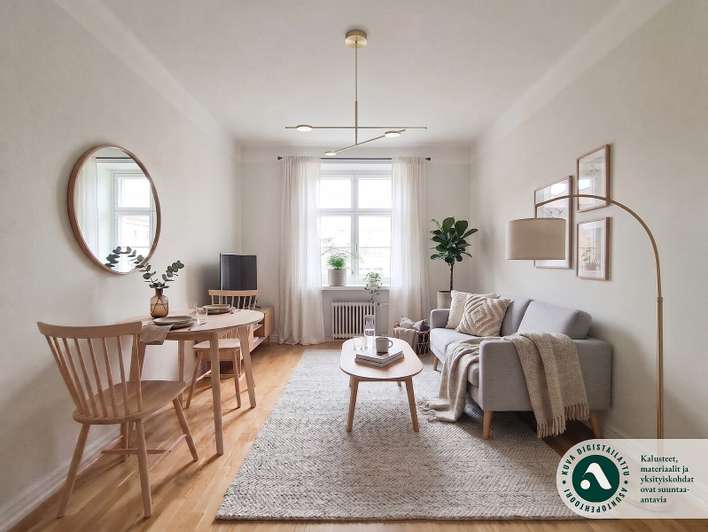 Kerrostalo, 2h+avok+kph, 39 m², Sörnäinen, Helsinki