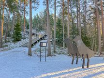 Talon vierestä lähtee kivat ulkoilureitit.