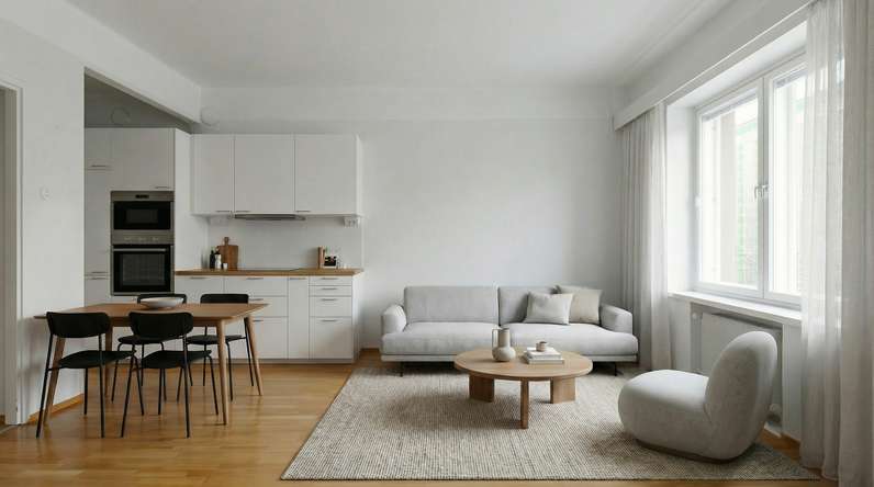Kerrostalo, 2h, avokeittiö, 38 m², Töölö - Näkymä 3