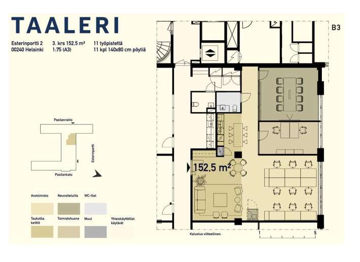 Liiketila, 152 m², Pasila – pohled 3