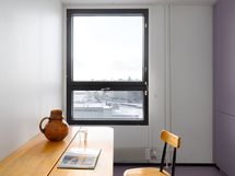 Keittiö, näkymät keskustan kattojen yli