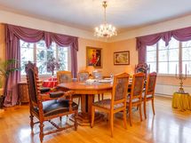 Saliin mahtuu suurikin ruokapöytä