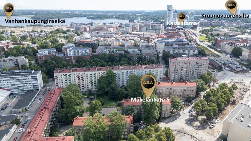 Kerrostalo, 2h, k, kylpyhuone + parveke, 47 m², Vallila