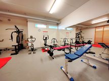 Asukkaiden käytössä on oma kuntosalihuone
