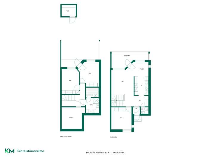 Rivitalo, 4h, k, s, ask.h, 105,5 m², Kaukkari - Näkymä 3