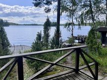 Näkymät rantamökin terassilta