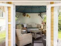 Ihastuttava huvimaja omalla takapihalla