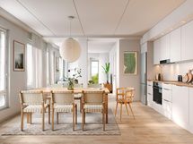 Visualisointikuva Renatan asunnosta A 4, A 9, A 14 ja A 19,  3h+kt+s, 73,5 m²