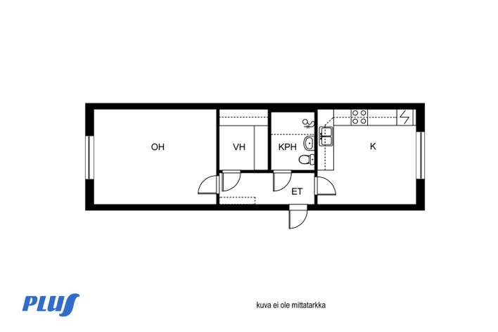 Kerrostalo, 1h .k, 38,5 m², Palosaari - Näkymä 4