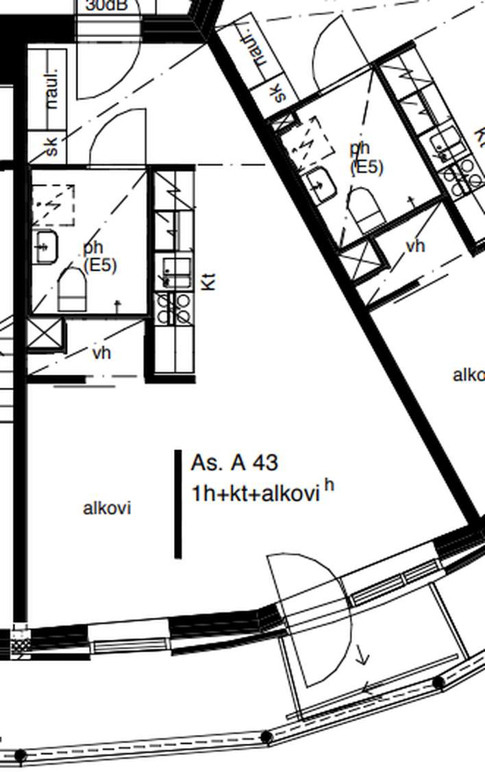 Kerrostalo, 1h + avok + p, 39,5 m², Kauklahti - Näkymä 3