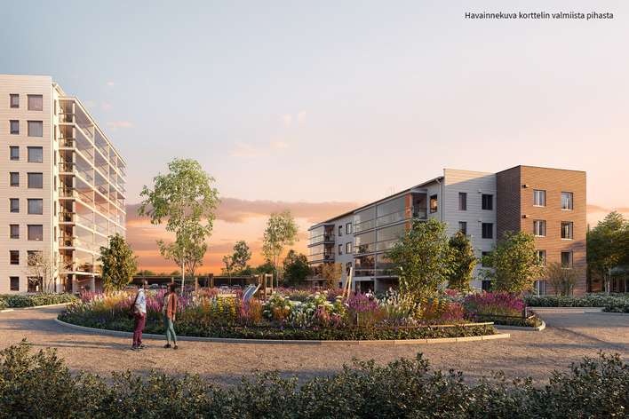 Kerrostalo, 3h+kt+s, 79,5 m², Lielahti - Näkymä 4