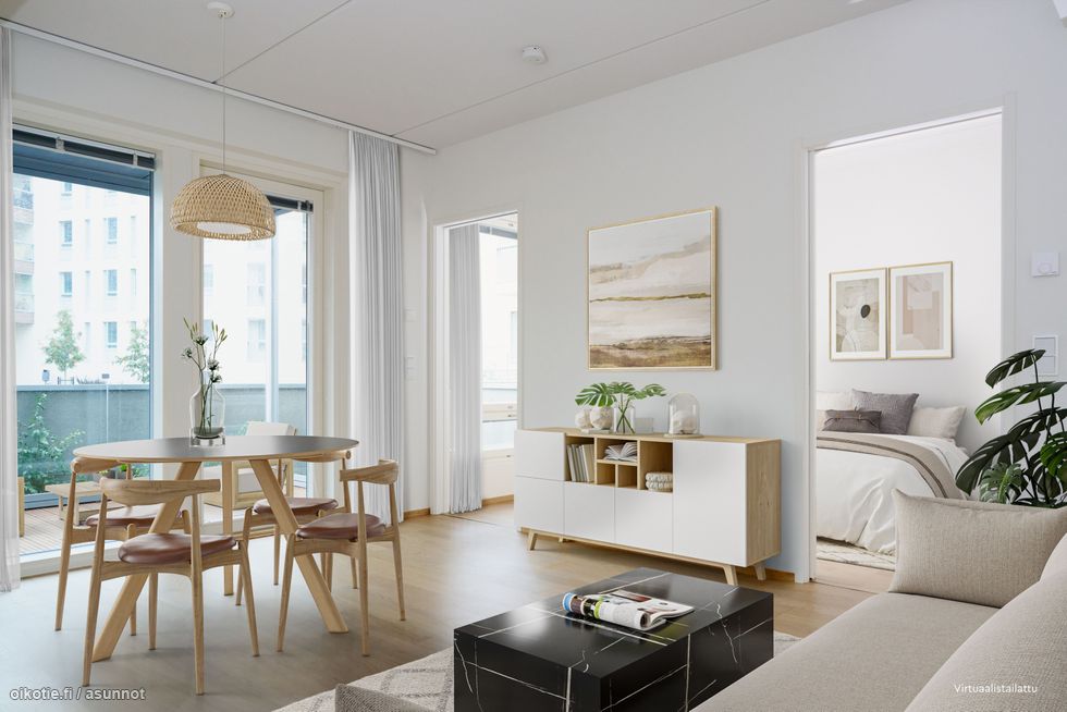 Virtuaalistailattu oleskelutila