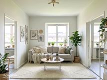 Ylimmän kerroksen remontoitu koti!