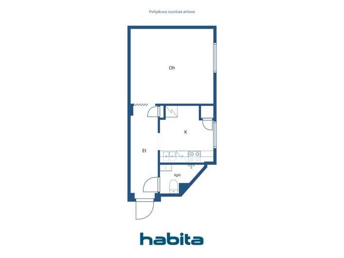 Kerrostalo, 1h, k, kph., 34,5 m², Ullanlinna - Näkymä 2
