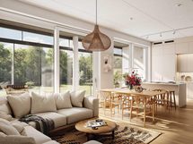 Visualisointikuva rivitalokodista B 08 (5h+kt+s, 135 m²)