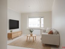 Digistailattu olohuone.