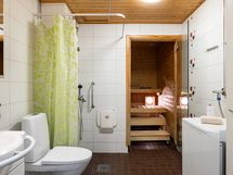 Käytännöllinen saunaosasto