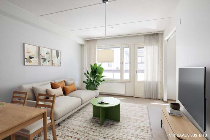 Kerrostalo, 2H+KK+S, 47,5 m², Viikki