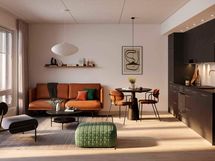 Visualisointi kodista - vaihtoehtopohja 3 (2h+kt+(s), 52 m²)