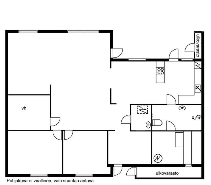 Rivitalo, 3-4h + avok + vh + kph + s, 99 m², Kastu – pohled 2