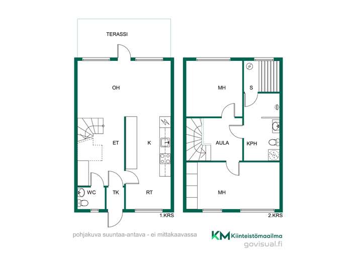 Rivitalo, 3h, k, s, 79,5 m², Koivula - Ansicht 2